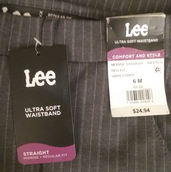 Lee Mid Rise Straight Sz 6M Pants - Picture 7 of 7